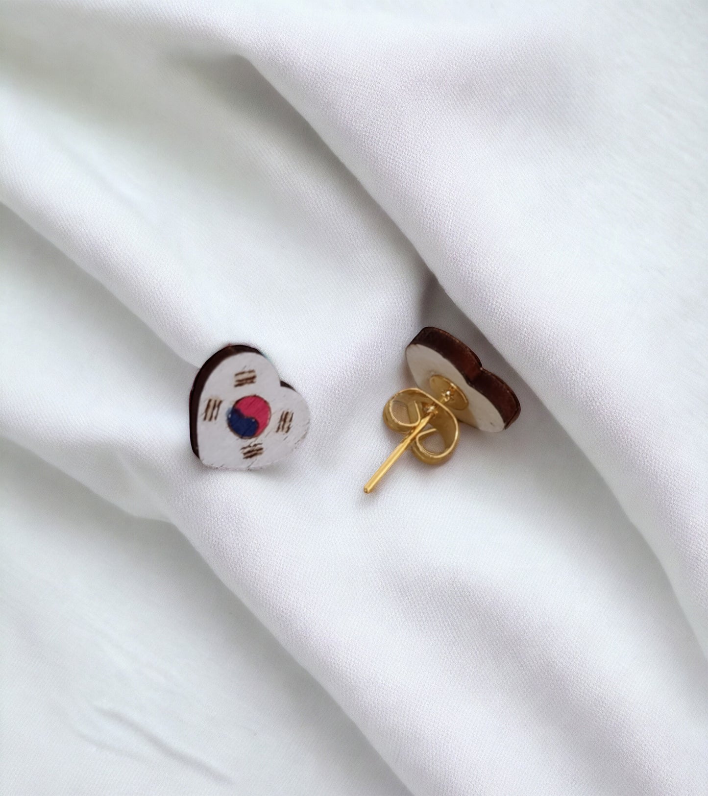 Boucles d'oreilles drapeau coréen