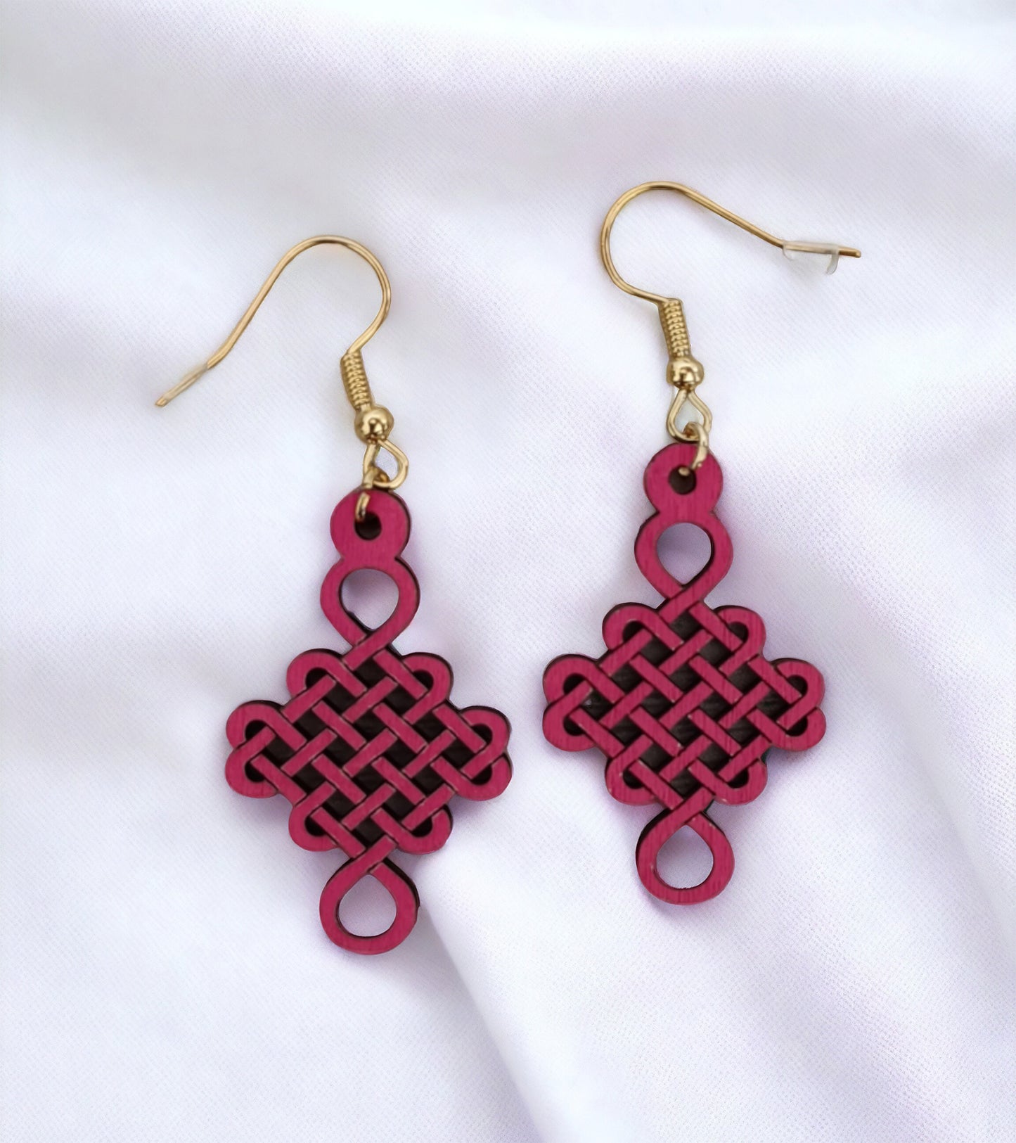 Boucles d'oreilles noeud coréen