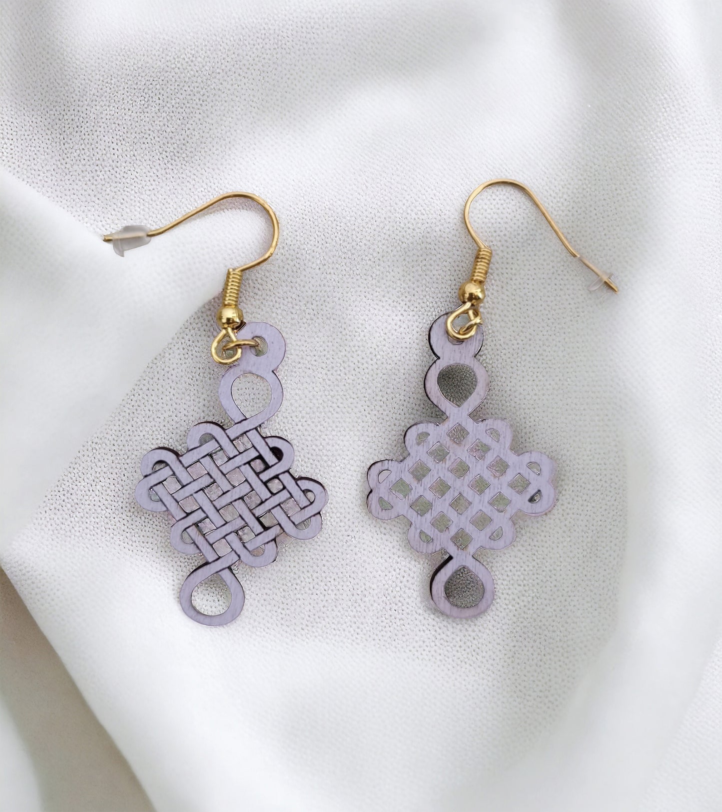 Boucles d'oreilles noeud coréen