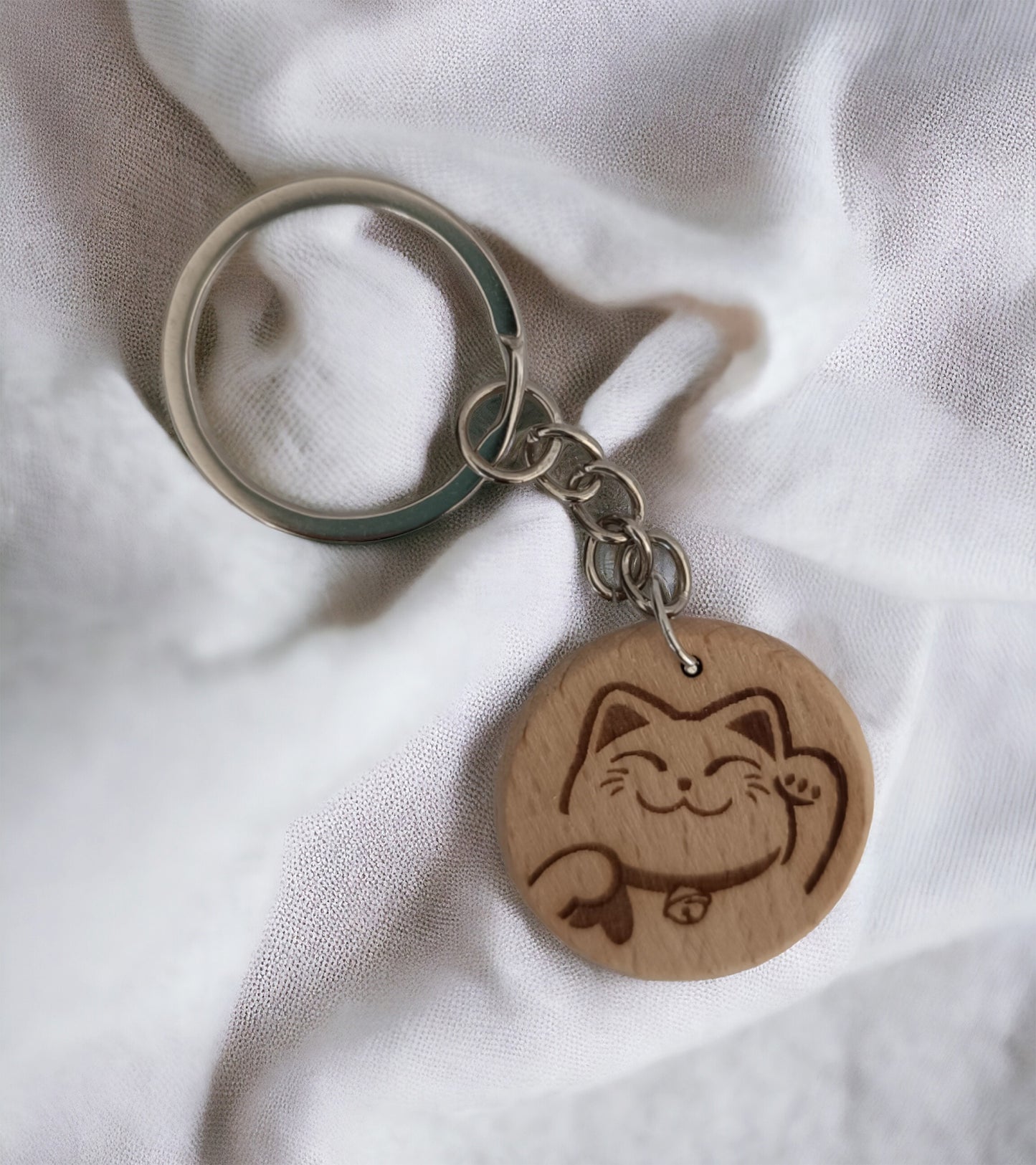 Porte-clés japonais Maneki Neko