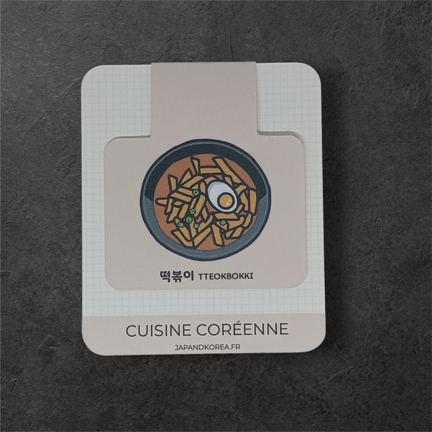 Marque-page magnétique Tteokbokki