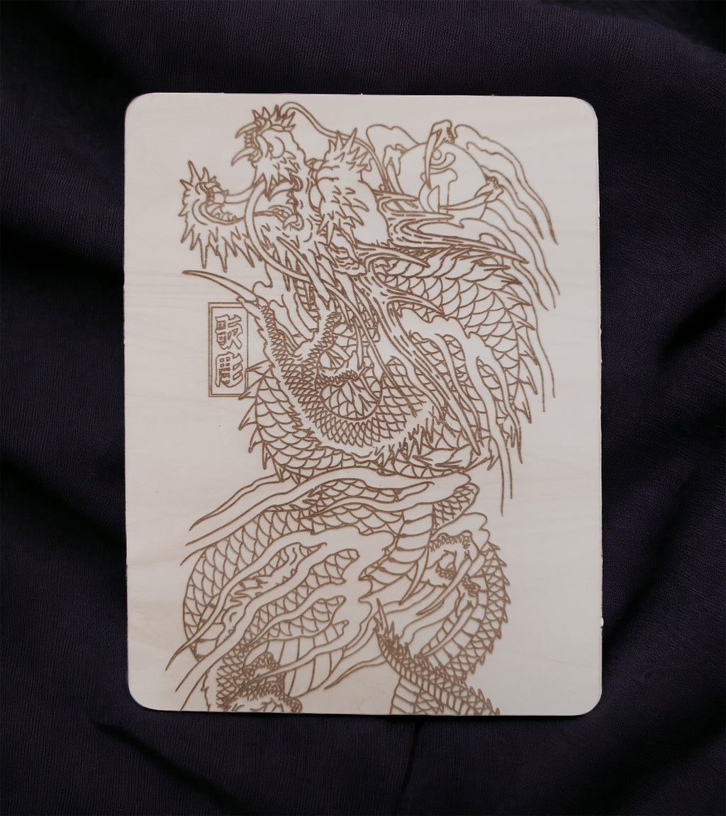 Déco murale dragon japonais Yakuza