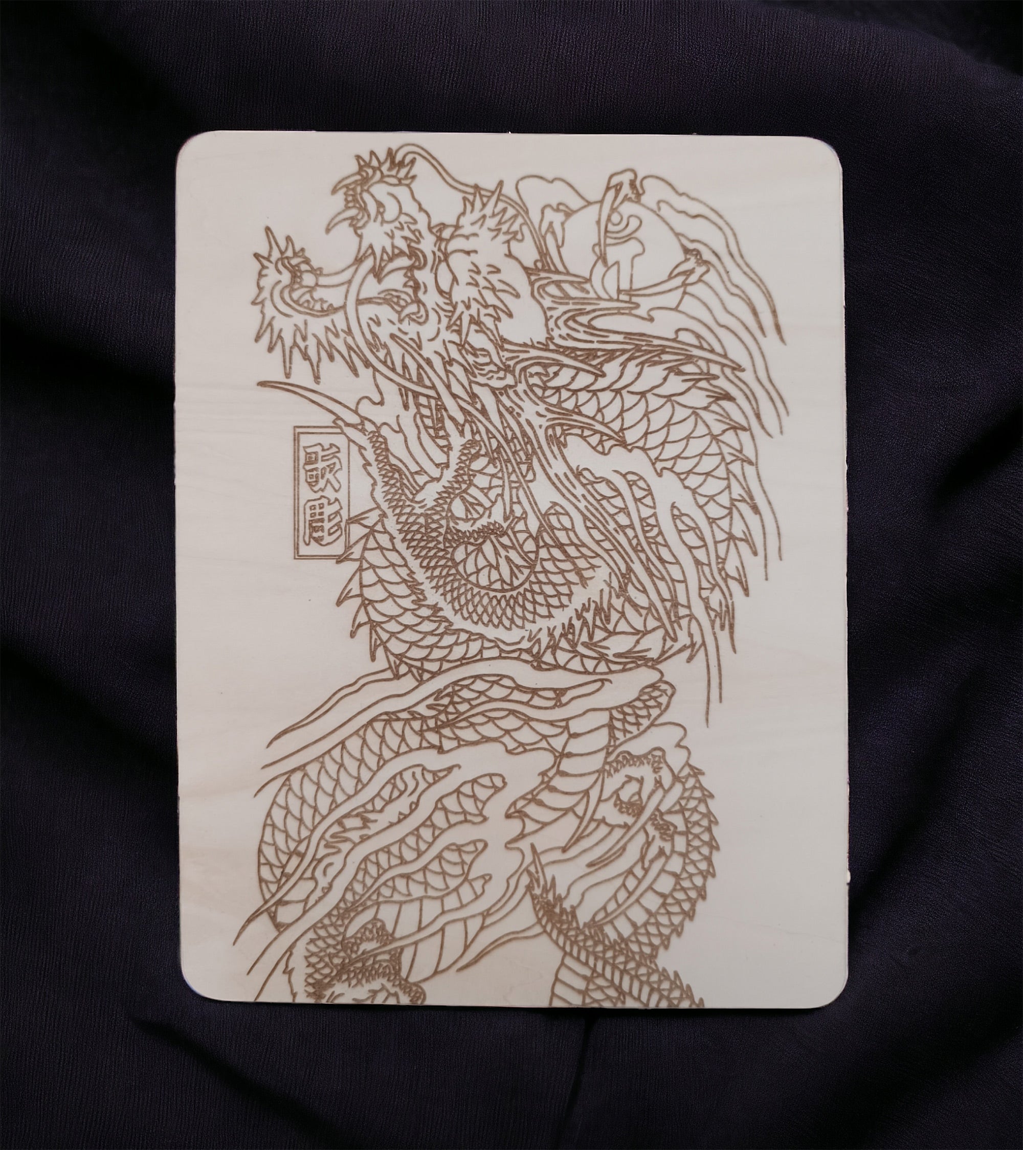 Déco murale dragon japonais Yakuza