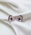 Boucles d'oreilles drapeau coréen