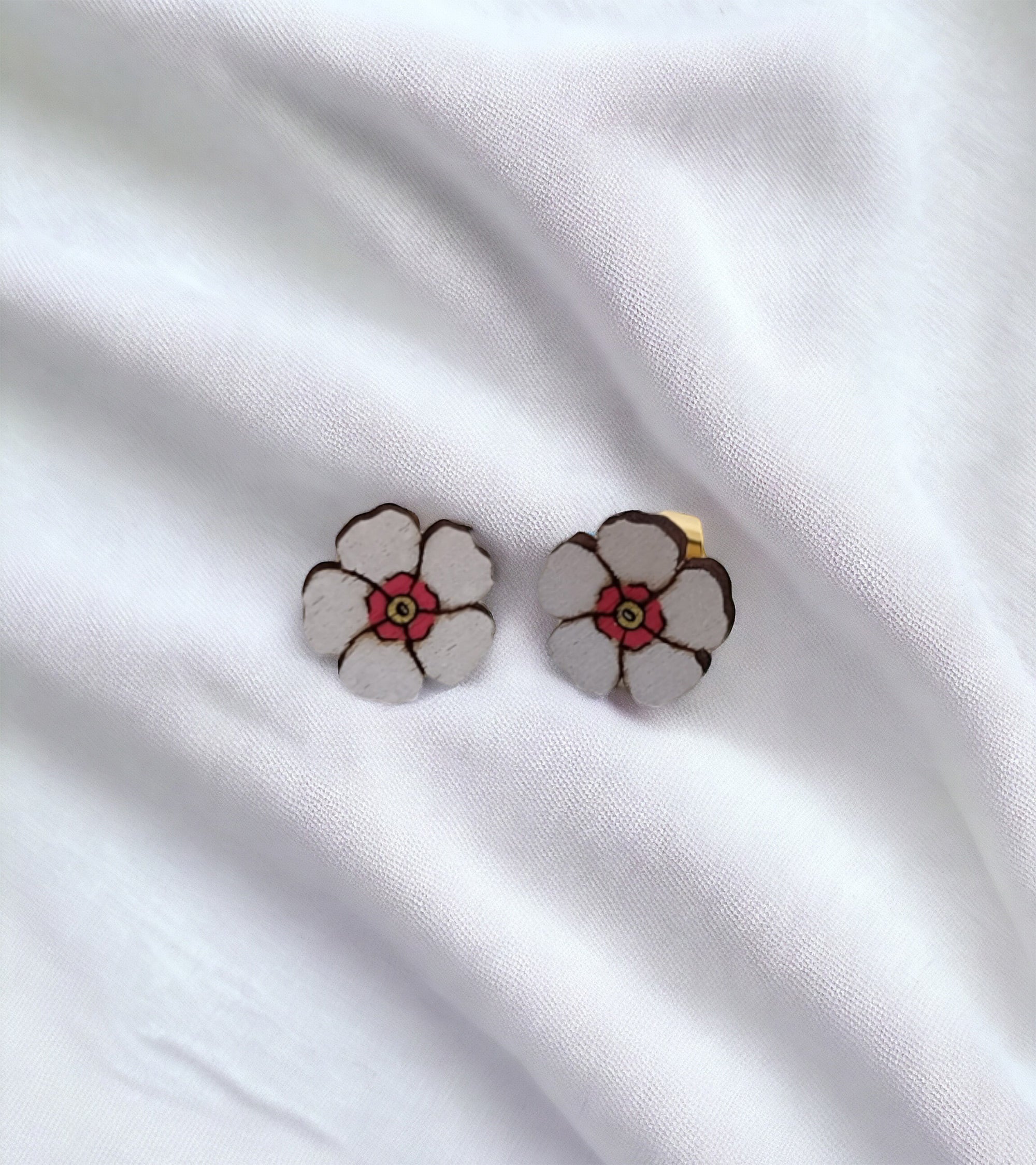 Boucles d'oreilles hibiscus