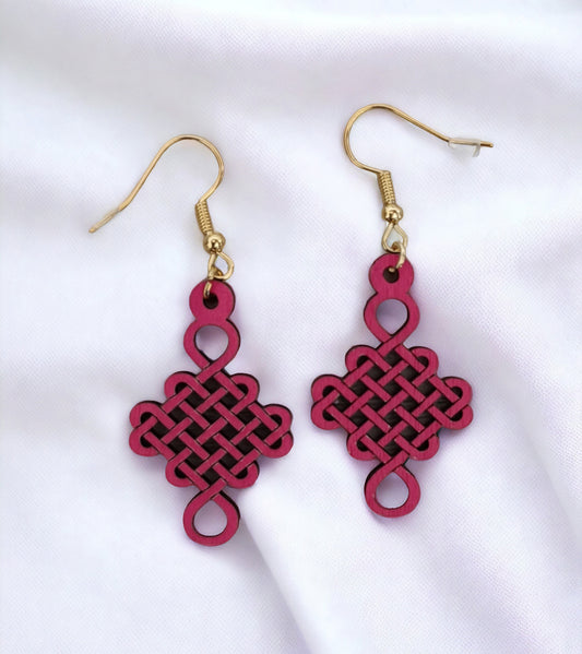 Boucles d'oreilles noeud coréen