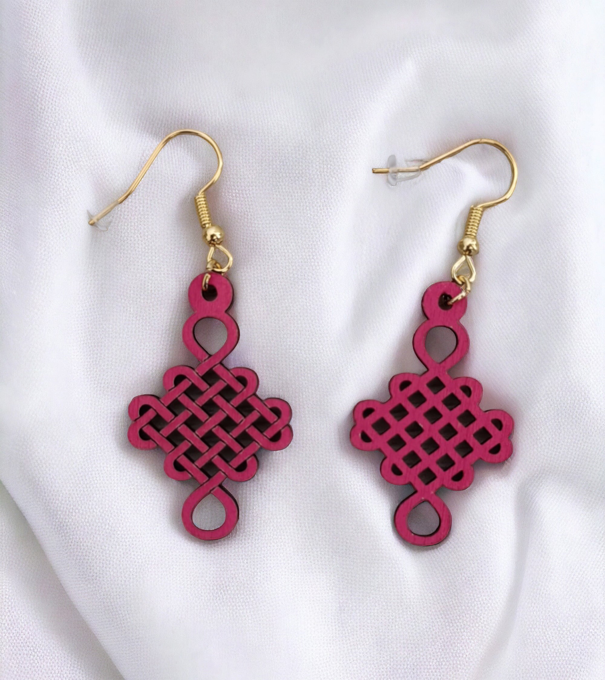 Boucles d'oreilles noeud coréen