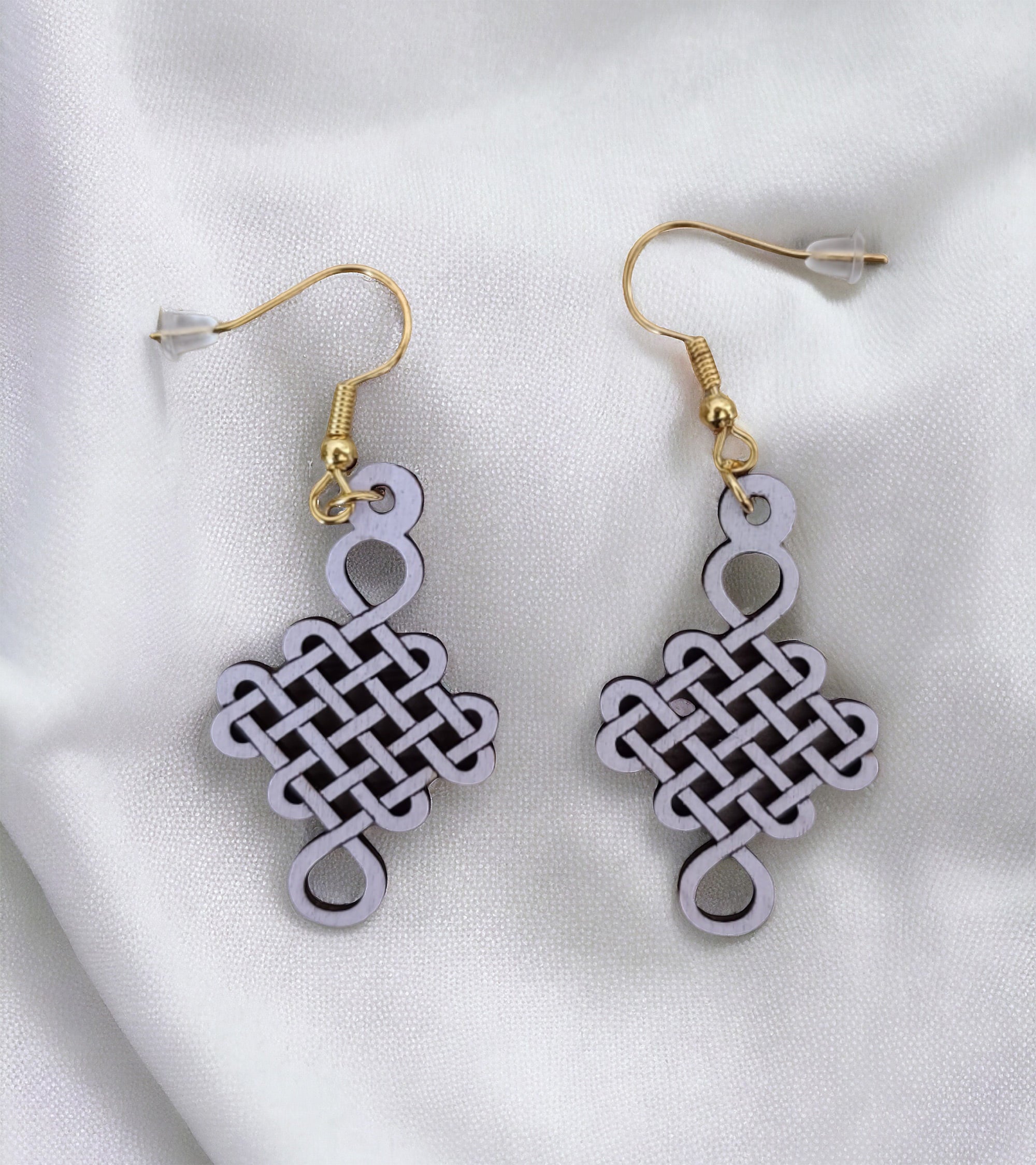 Boucles d'oreilles noeud coréen