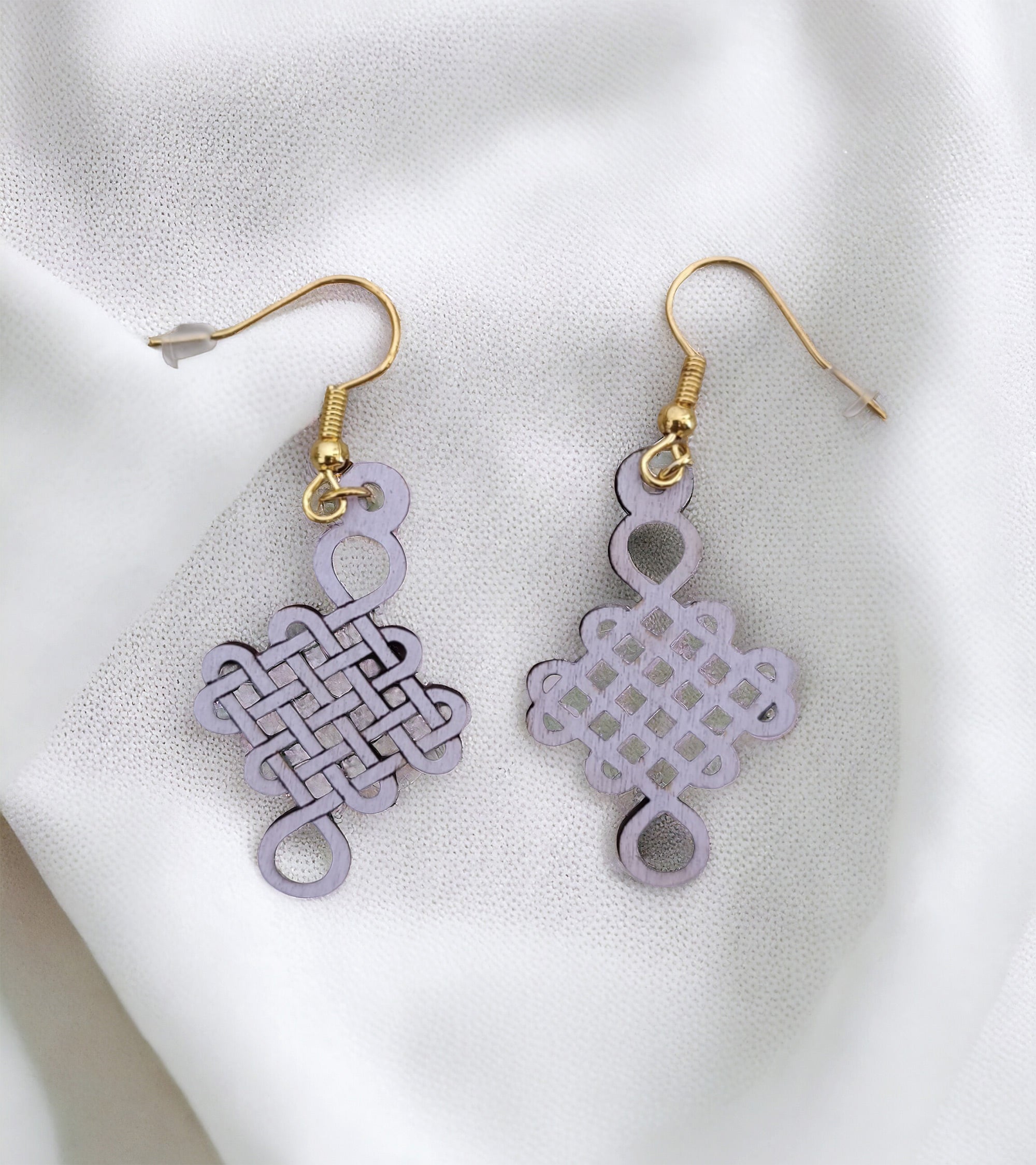 Boucles d'oreilles noeud coréen