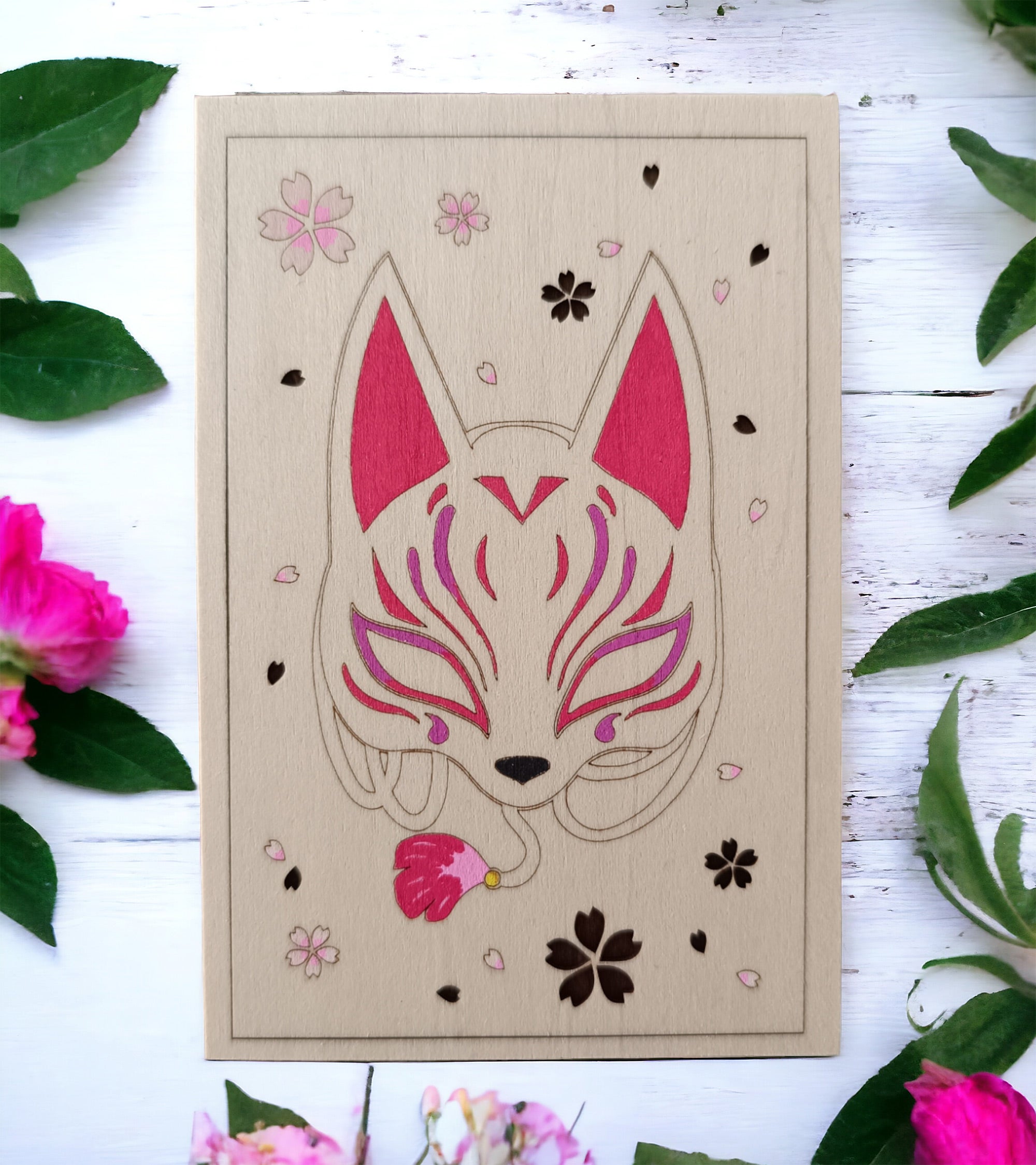 Tableau Japonais Masque de Renard