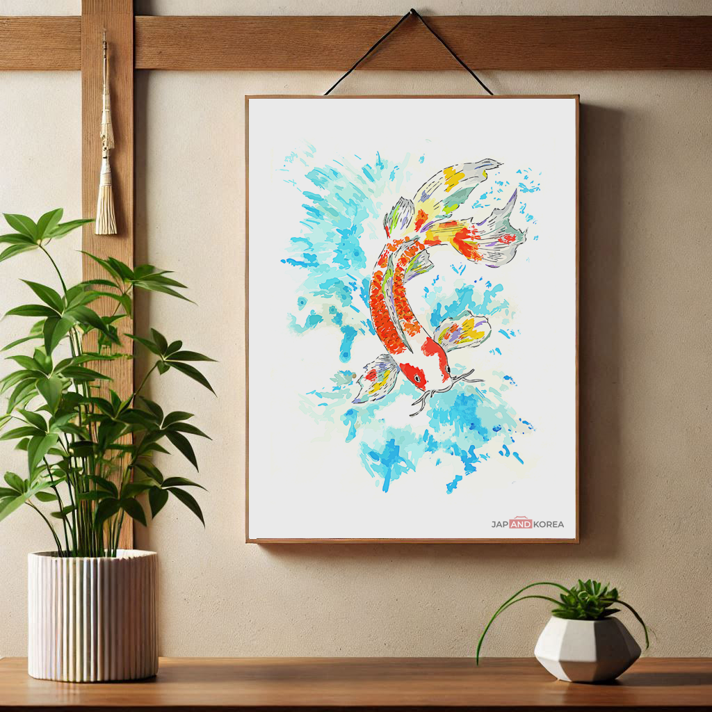 Affiche d'un koï