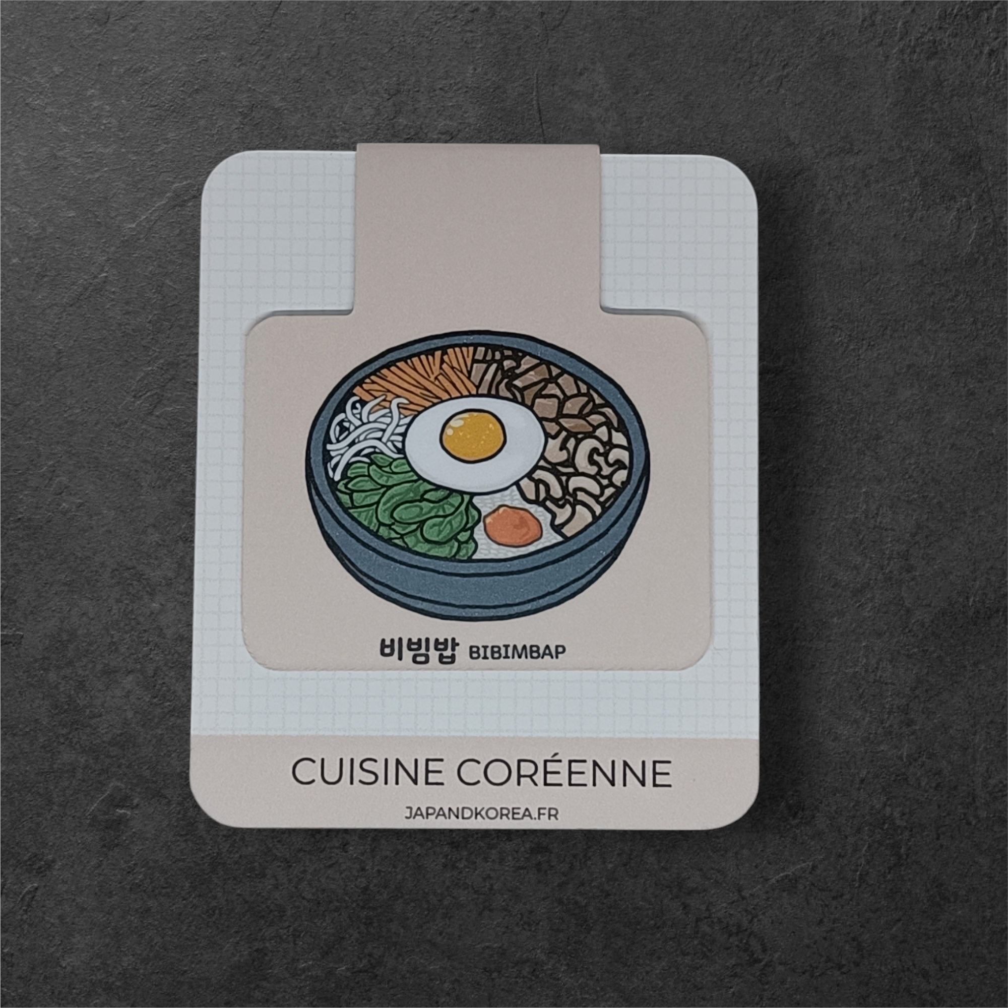 Marque-page magnétique Bibimbap