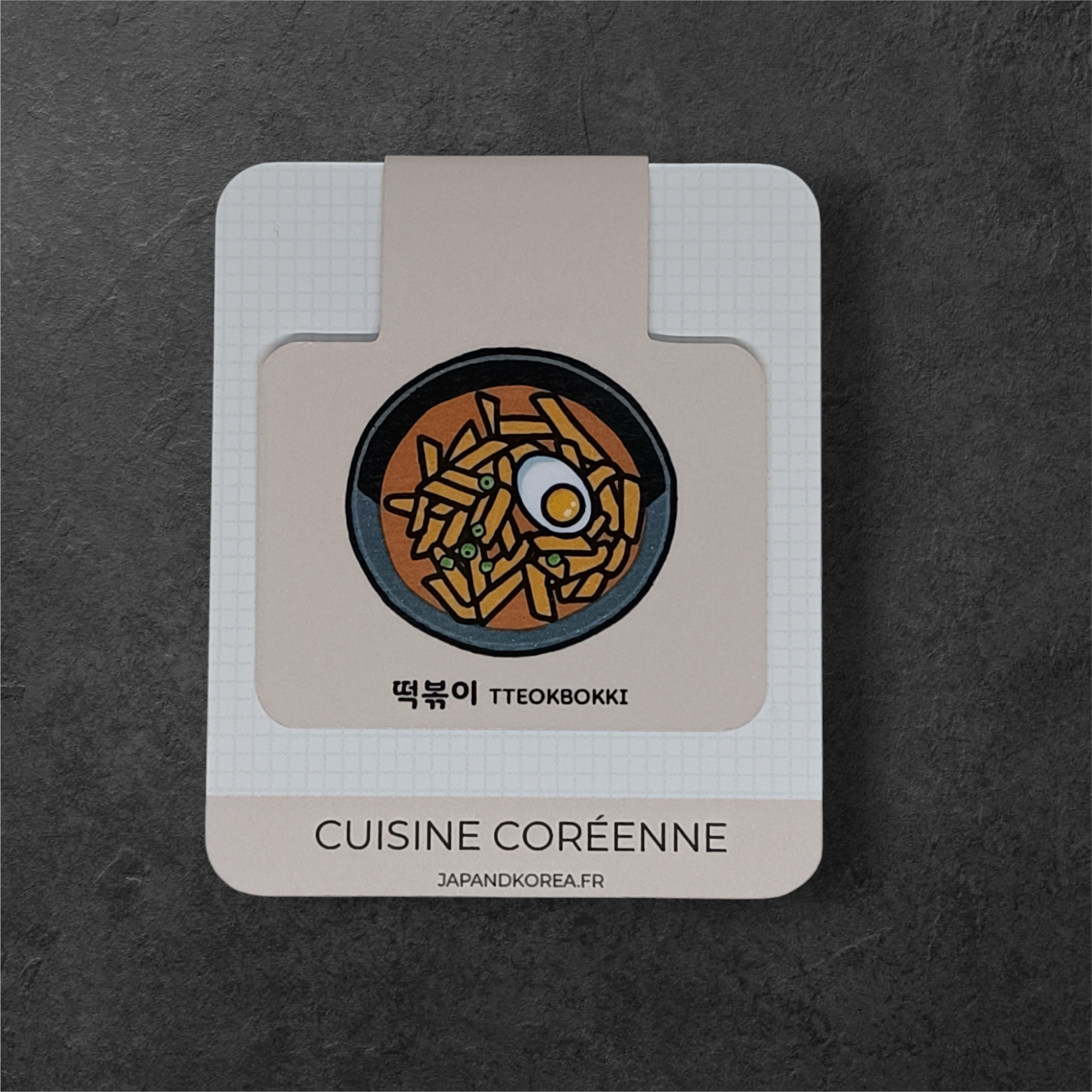 Marque-page magnétique Tteokbokki