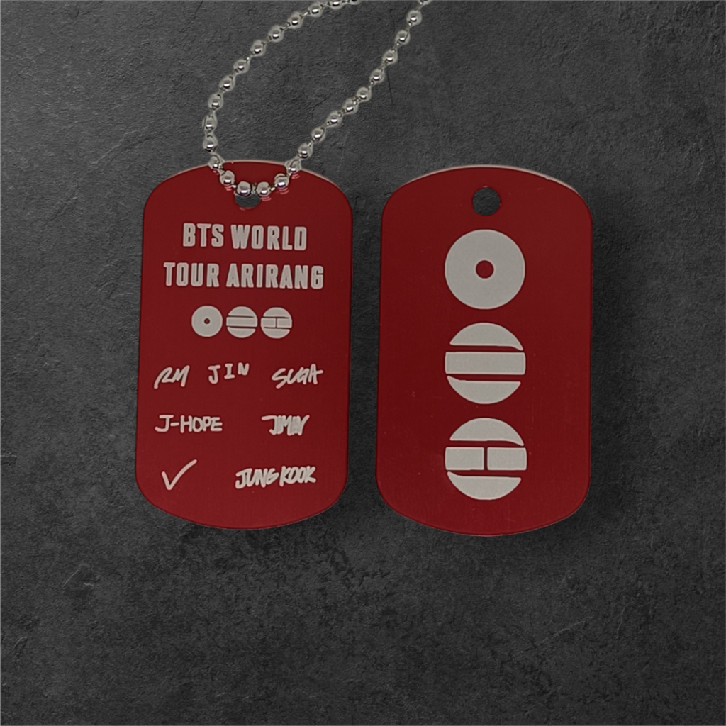 Plaque BTS Arirang gravée double face