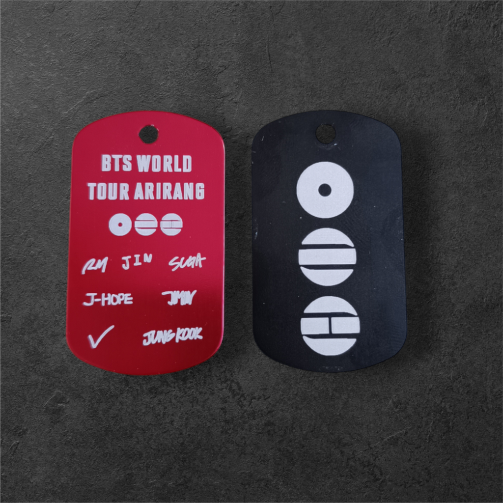 Plaque BTS Arirang gravée double face