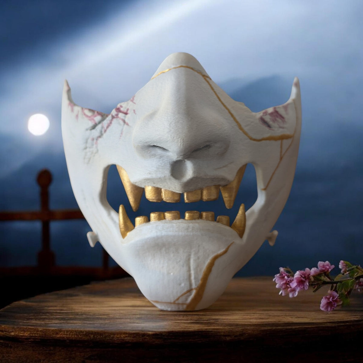 Masque japonais Oni d'Atsu
