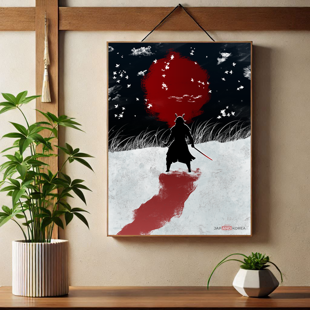 Affiche d'un samouraï