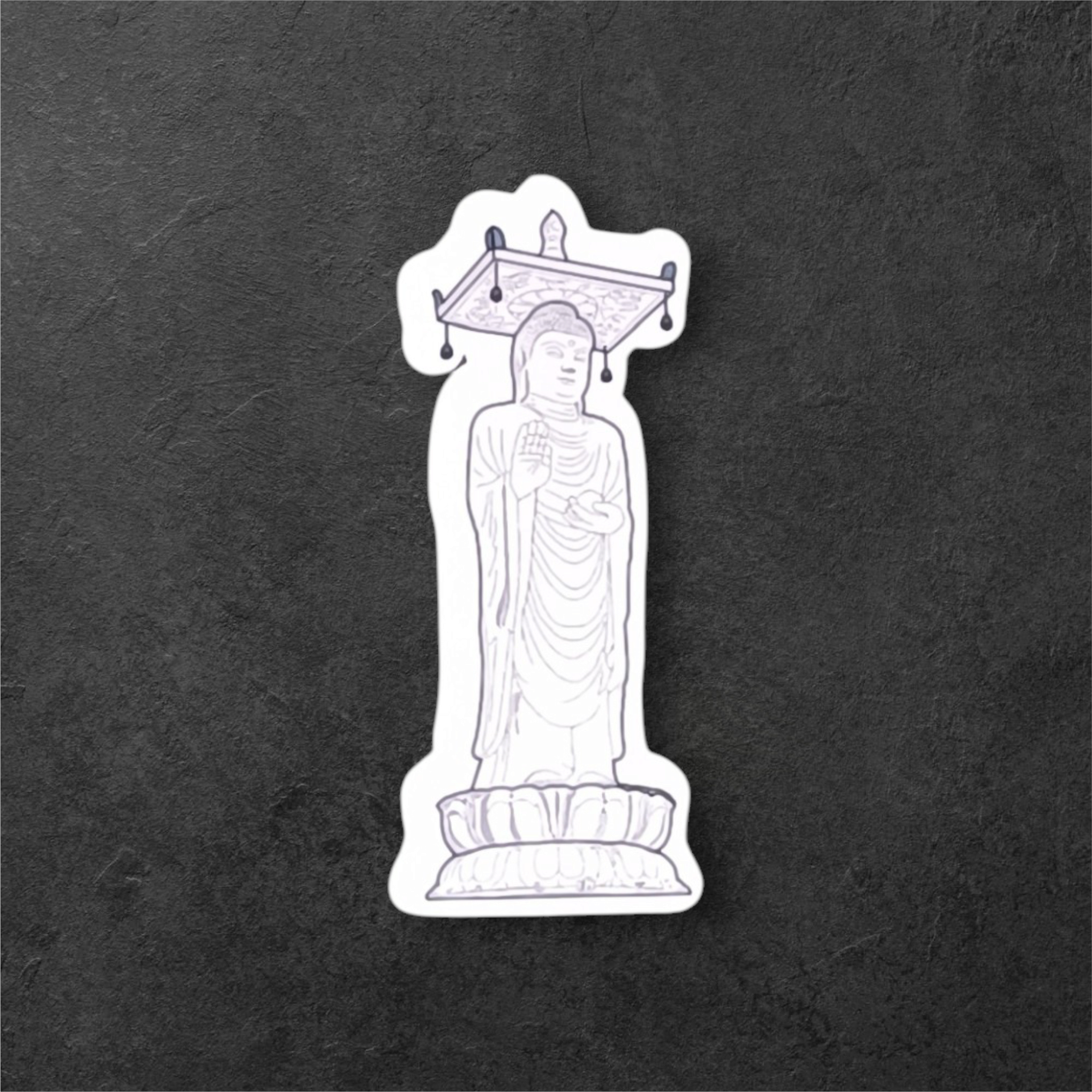 Sticker Temple Bongeunsa - Grande Statue de Bouddha